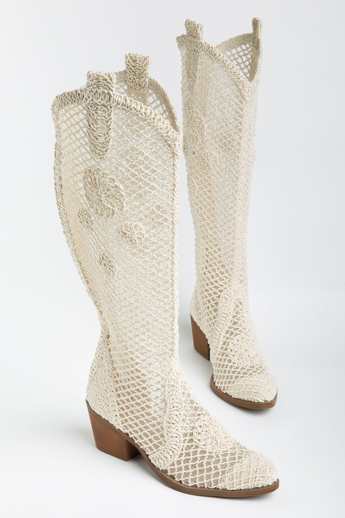 Luftige Sommer-Cowboystiefel für Damen – Häkel Western Boots für Hochzeit, Alltag & heiße Tage - Ms Sucra