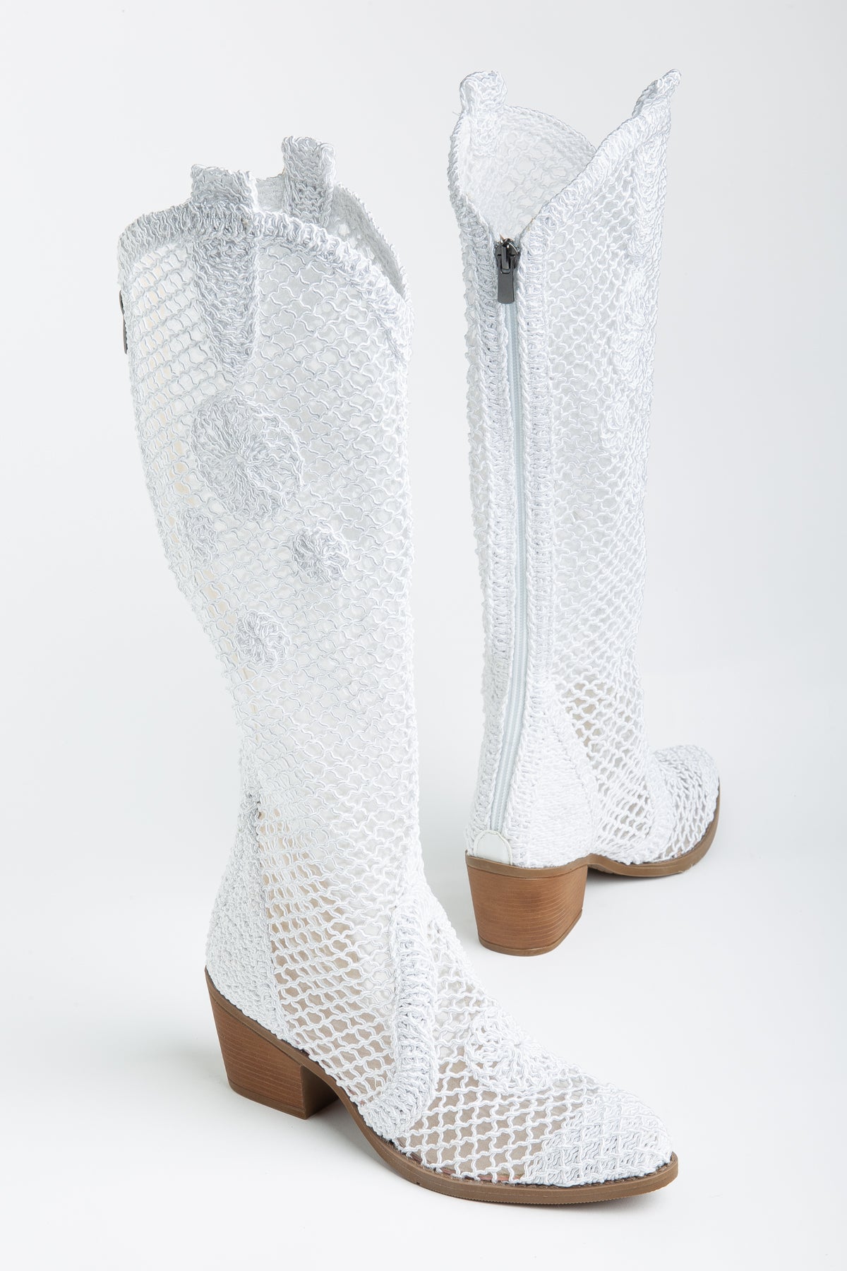 Luftige Sommer-Cowboystiefel für Damen – Häkel Western Boots für Hochzeit, Alltag & heiße Tage - Ms Sucra