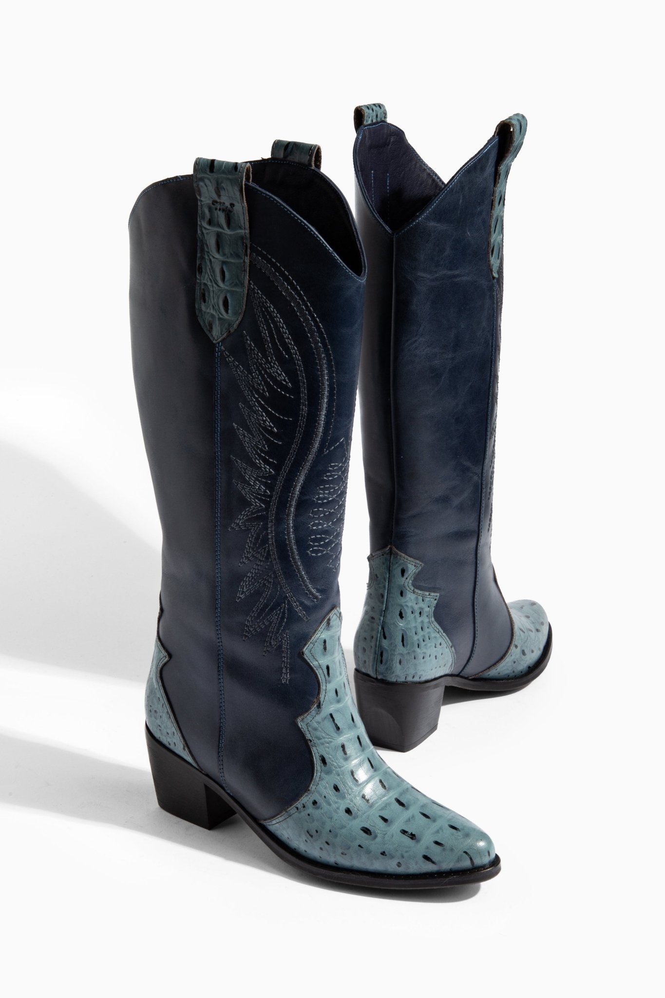 Ms Sucra Cobra - Exklusive handgefertigte Damen Cowboystiefel aus hochwertigem Echtleder - Ms Sucra