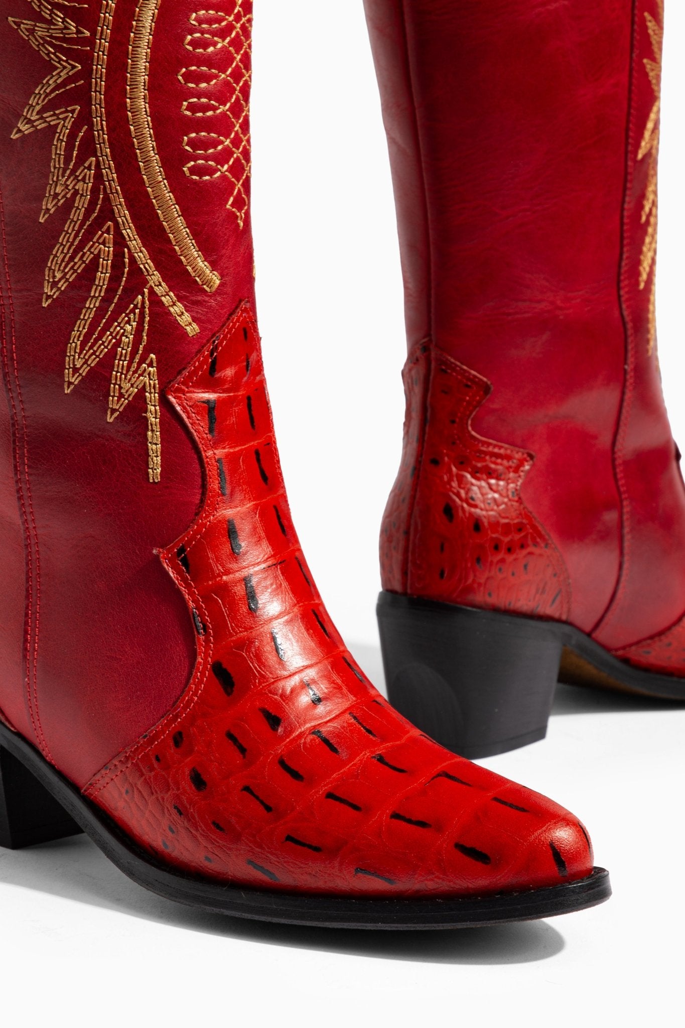 Ms Sucra Cobra - Exklusive handgefertigte Damen Cowboystiefel aus hochwertigem Echtleder - Ms Sucra