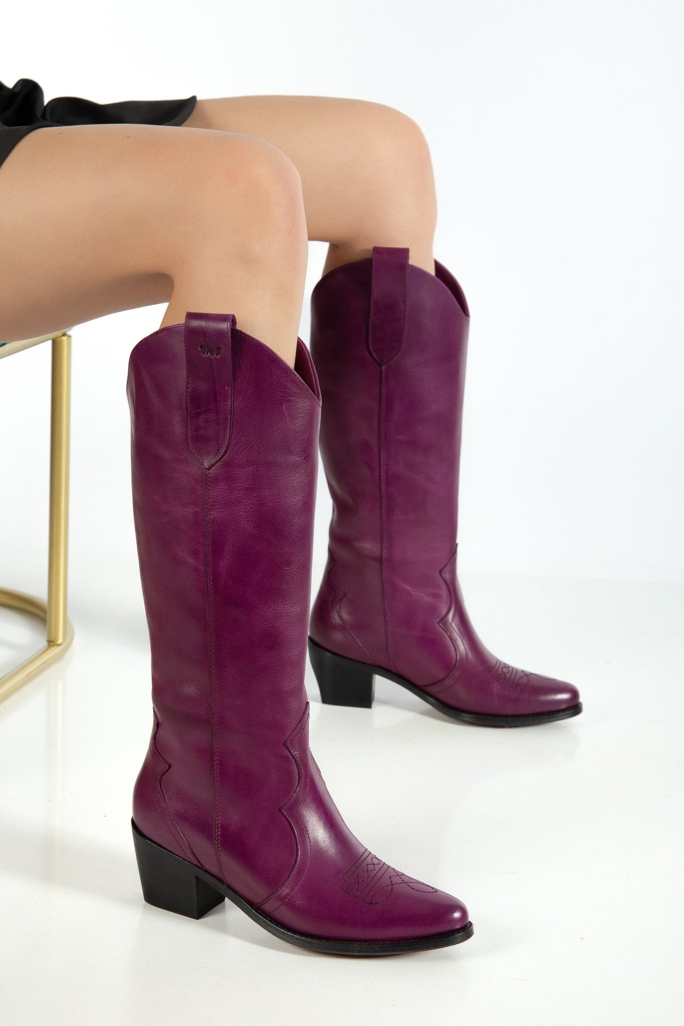 Ms Sucra Frontier - Exklusive handgefertigte Damen Cowboystiefel aus hochwertigem Echtleder - Ms Sucra