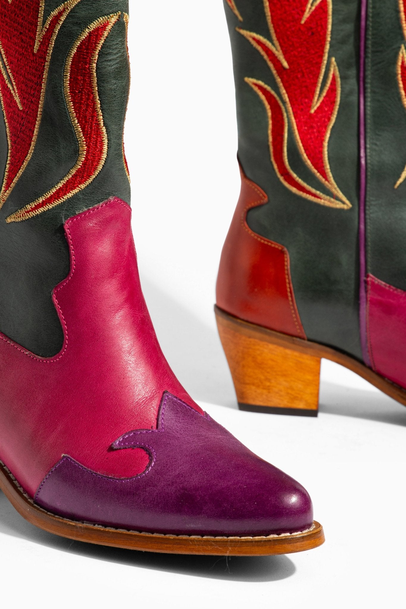 Ms Sucra Wildfire - Exklusive handgefertigte Damen Cowboystiefel aus hochwertigem Echtleder - Ms Sucra