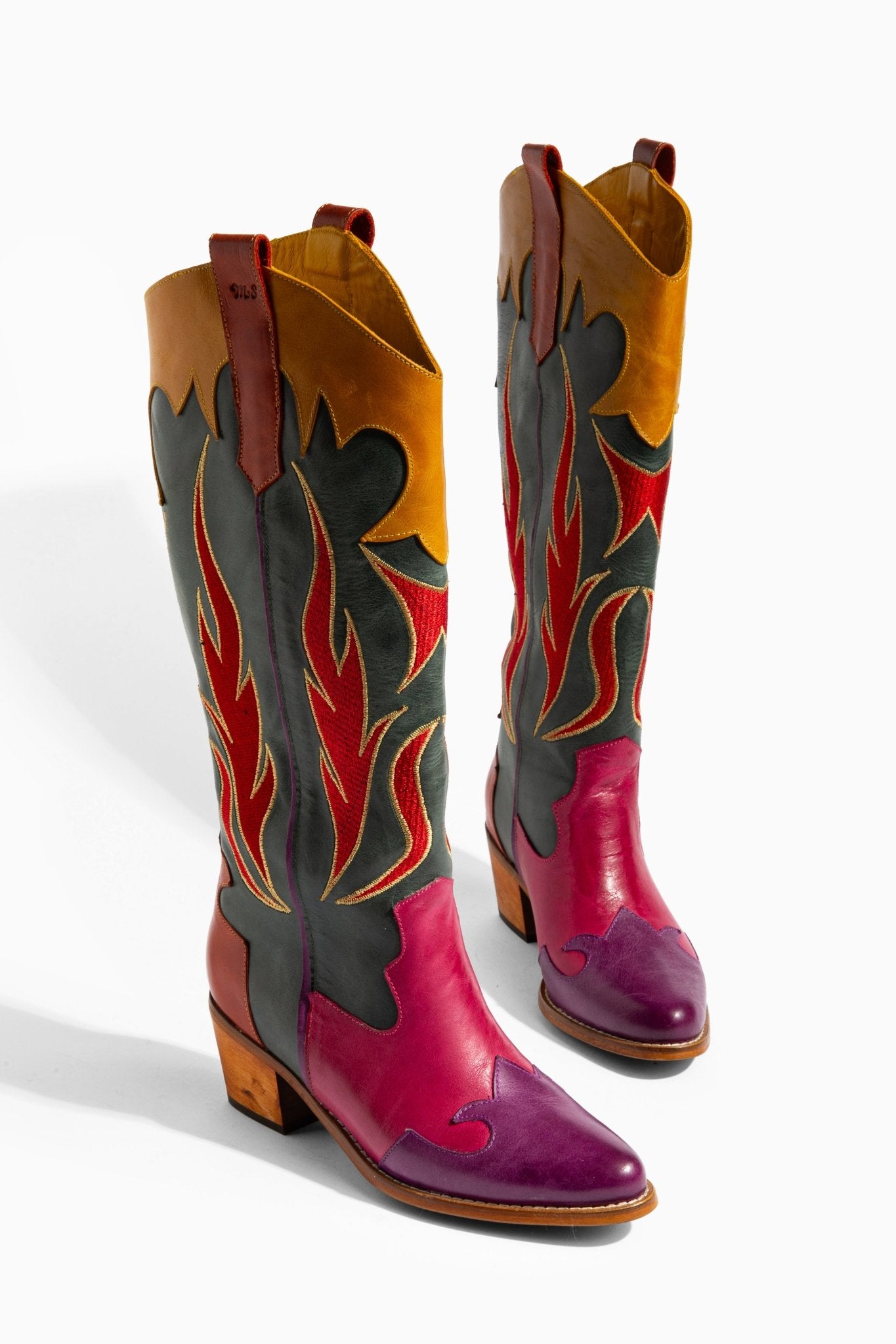 Ms Sucra Wildfire - Exklusive handgefertigte Damen Cowboystiefel aus hochwertigem Echtleder - Ms Sucra