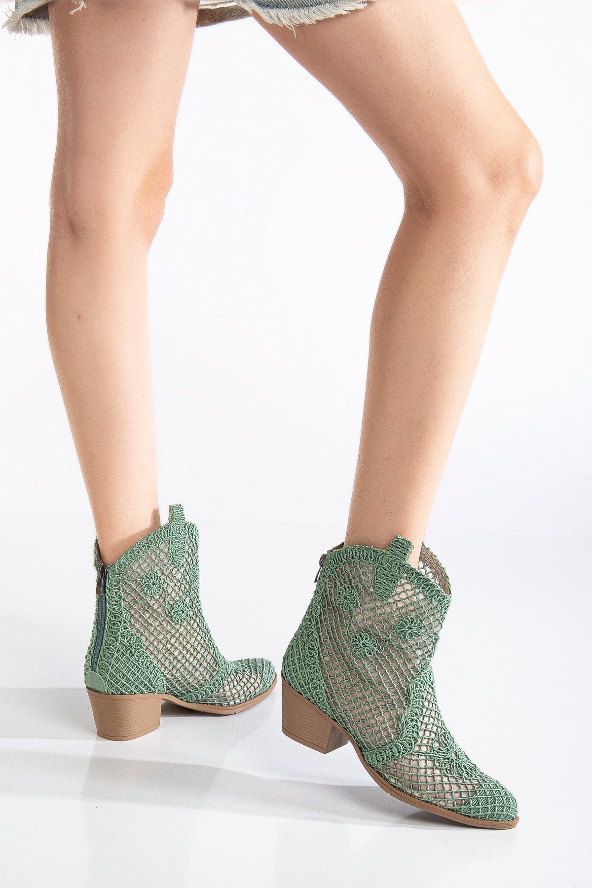 Luftige Sommer-Cowboy Boots für Damen – Häkel Ankle Boots für Hochzeit, Alltag & heiße Tage - Ms Sucra