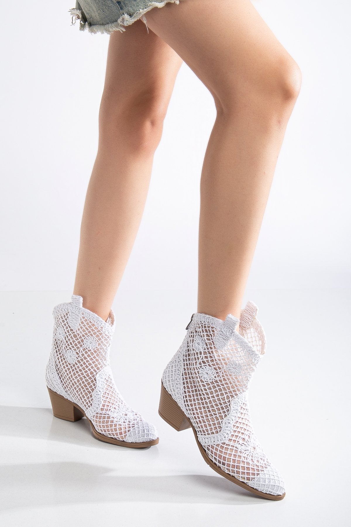 Luftige Sommer-Cowboy Boots für Damen – Häkel Ankle Boots für Hochzeit, Alltag & heiße Tage - Ms Sucra