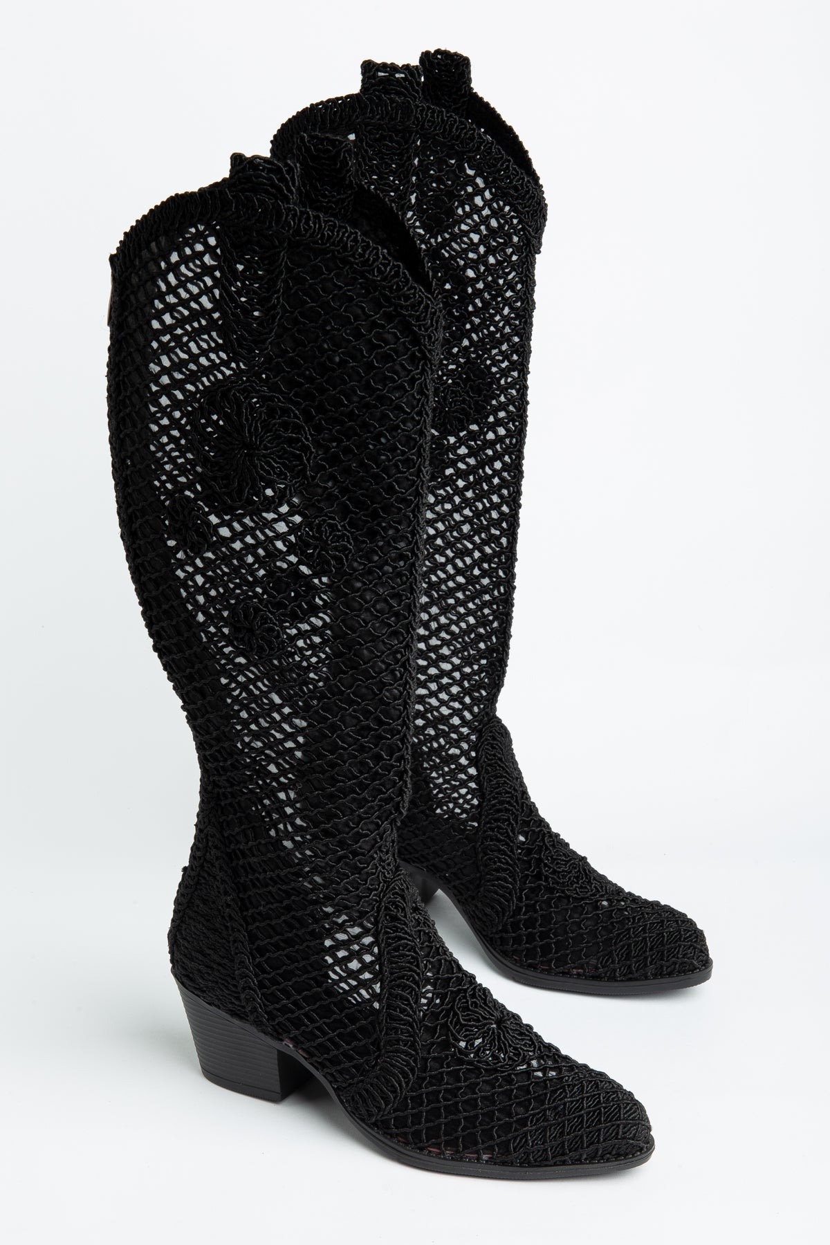 Luftige Sommer-Cowboystiefel für Damen – Häkel Western Boots für Hochzeit, Alltag & heiße Tage - Ms Sucra