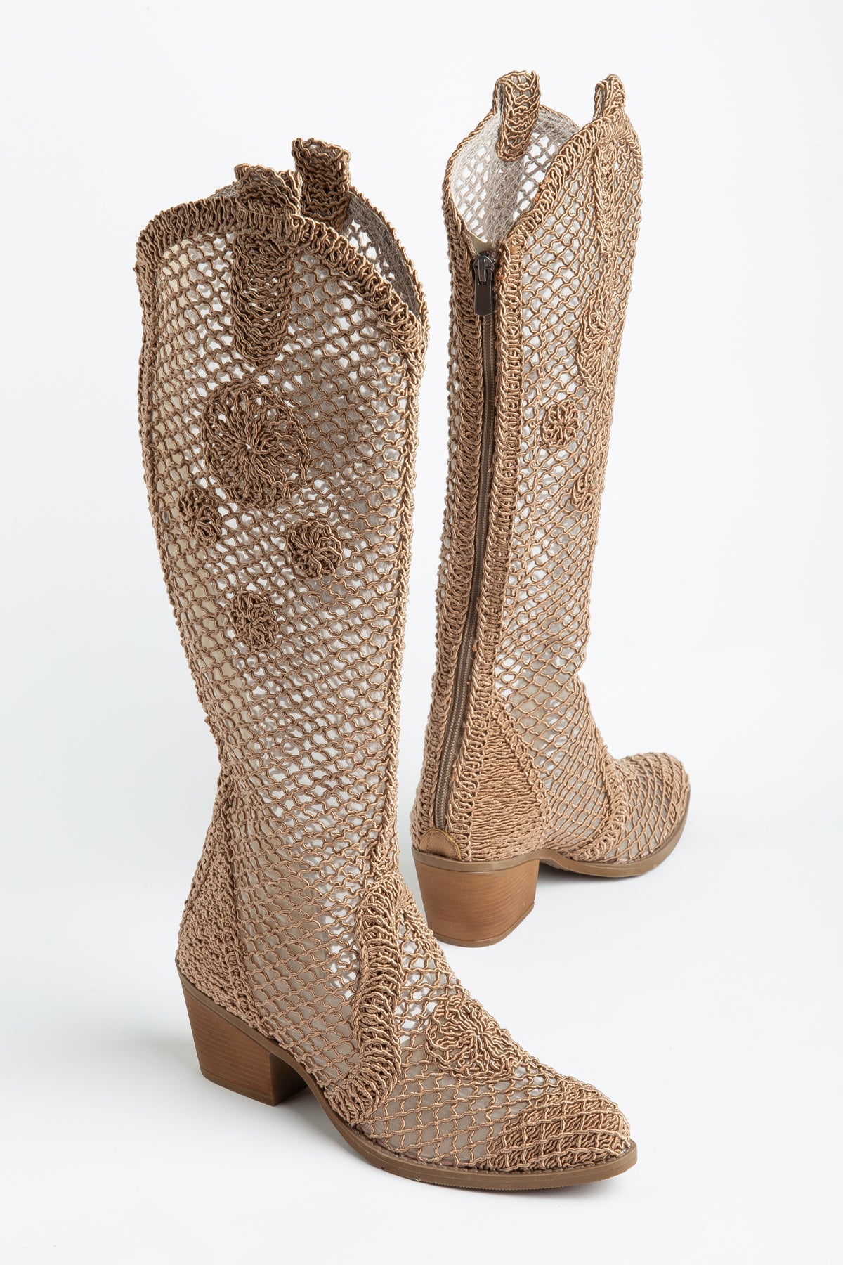 Luftige Sommer-Cowboystiefel für Damen – Häkel Western Boots für Hochzeit, Alltag & heiße Tage - Ms Sucra