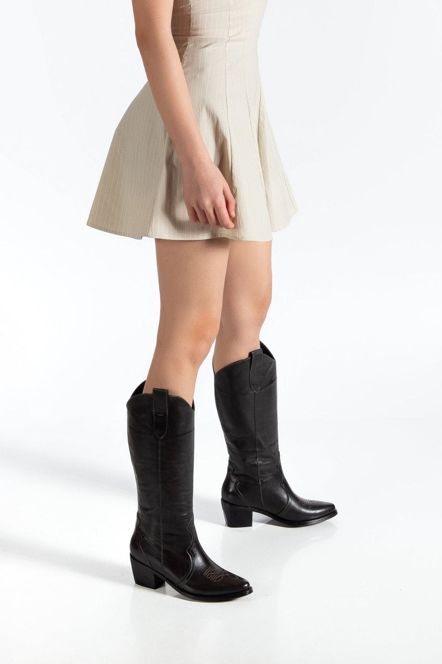 Ms Sucra Frontier - Exklusive handgefertigte Damen Cowboystiefel aus hochwertigem Echtleder - Ms Sucra
