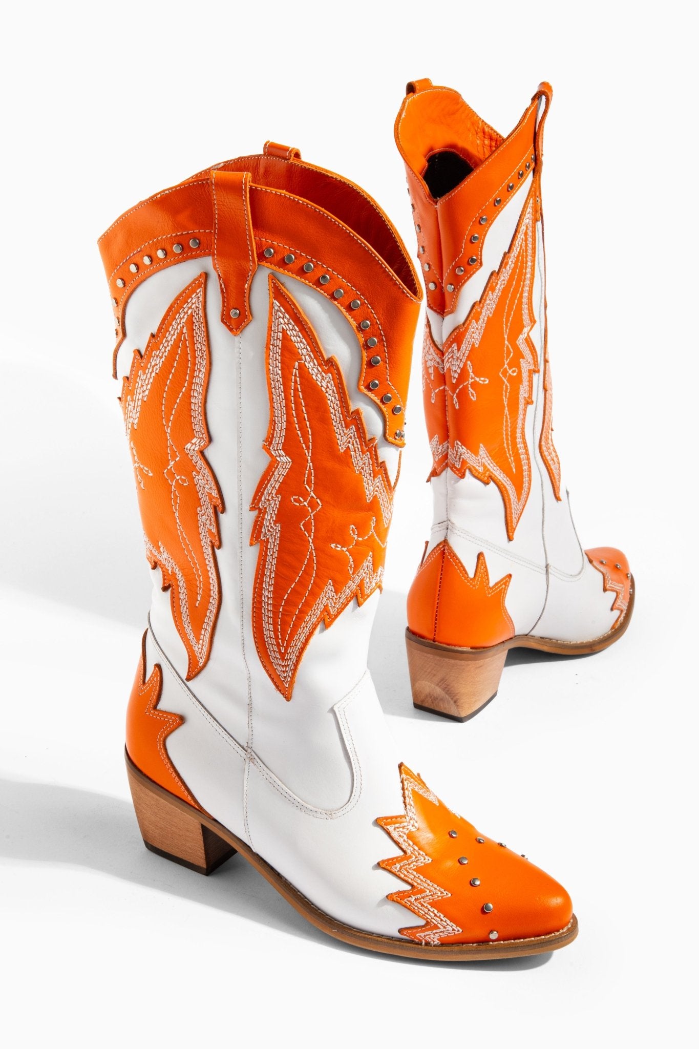 Ms Sucra Sky - Exklusive handgefertigte Damen Cowboystiefel aus hochwertigem Echtleder - Ms Sucra