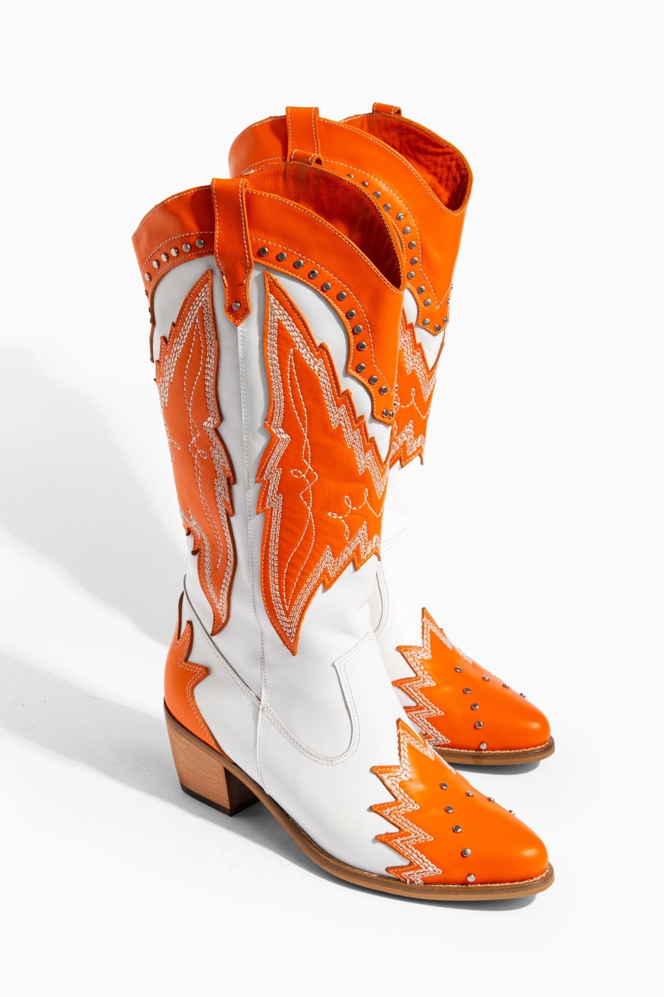 Ms Sucra Sky - Exklusive handgefertigte Damen Cowboystiefel aus hochwertigem Echtleder - Ms Sucra