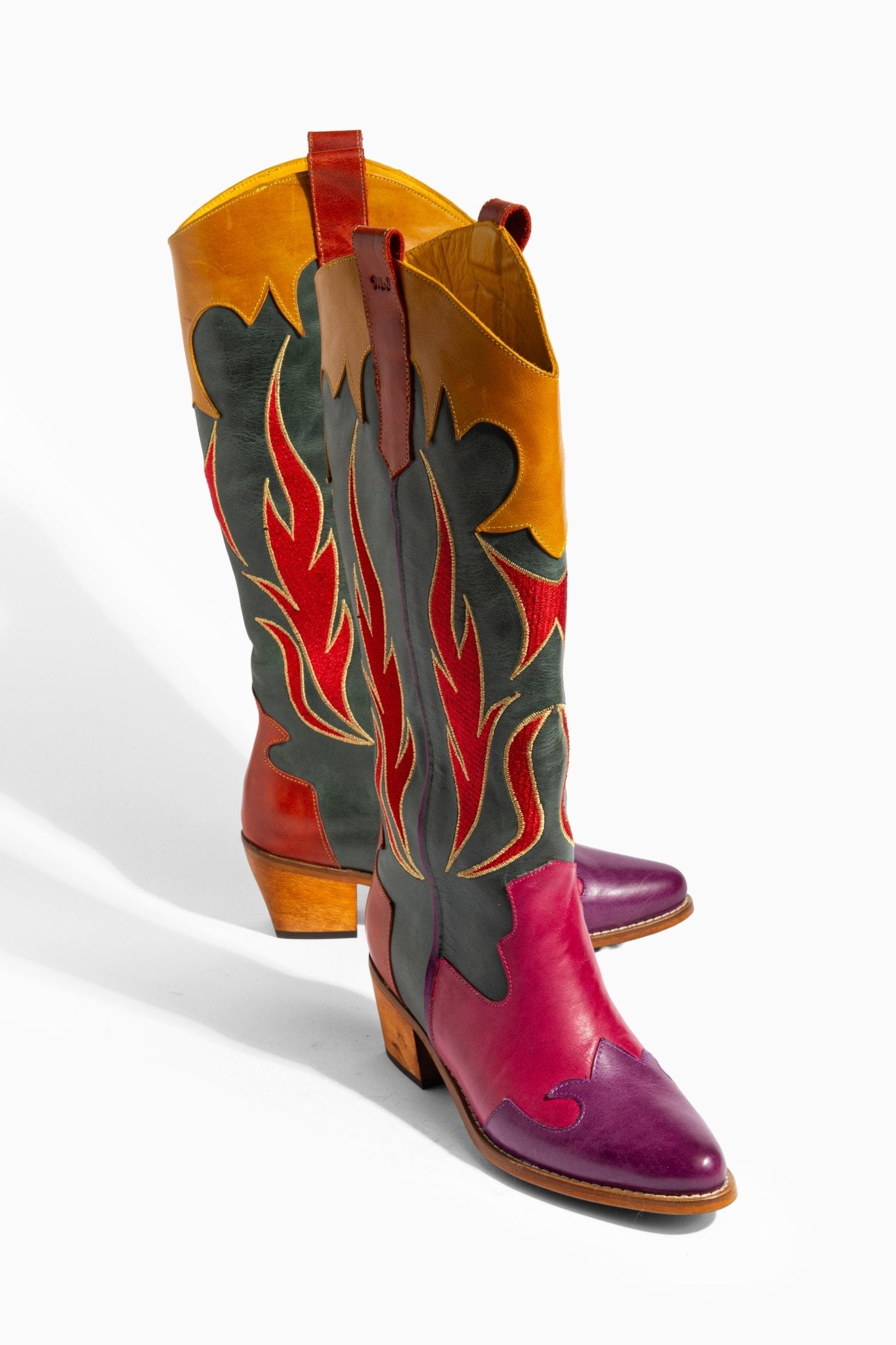 Ms Sucra Wildfire - Exklusive handgefertigte Damen Cowboystiefel aus hochwertigem Echtleder - Ms Sucra